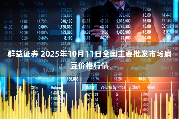 群益证券 2025年10月11日全国主要批发市场扁豆价格行情