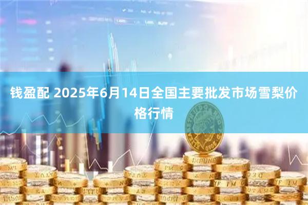 钱盈配 2025年6月14日全国主要批发市场雪梨价格行情